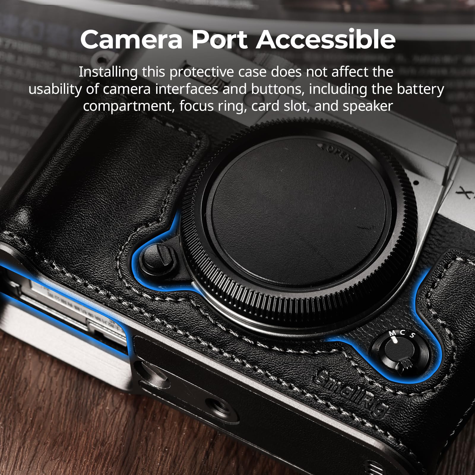 Amazon | SmallRig X-T30 II用 ハーフレザーケース ショルダー